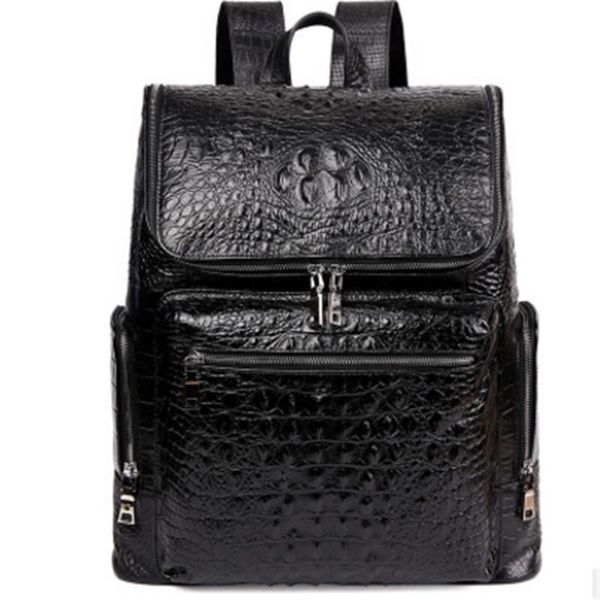 double zipper genuine leatheralligator backpacknew style men backpack first layer cow leather causal large capacity travel bags
double zipper genuine leatheralligator backpacknew style men backpack first layer cow leather causal large capacity travel bags