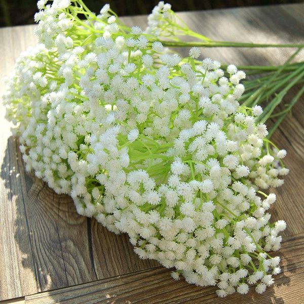 1pcs white artificial flower interspersion gypsophila decoration flower for home wedding tender green stick simulation flowers
1pcs white artificial flower interspersion gypsophila decoration flower for home wedding tender green stick simulation flowers