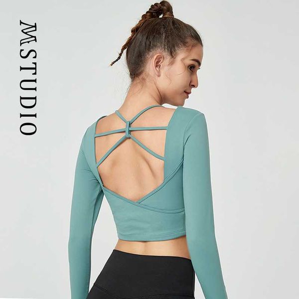yoga outfit long sleeve crop tight open back cross breathable quick dry t-shirts solid fitness running sport women's shirt
yoga outfit long sleeve crop tight open back cross breathable quick dry t-shirts solid fitness running sport women's shirt