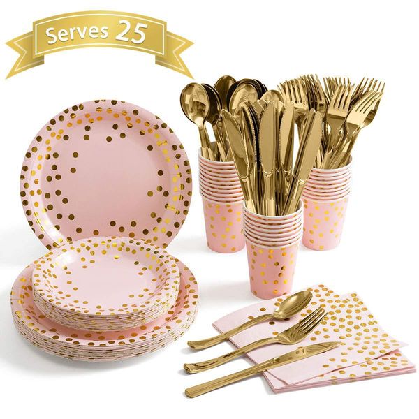 pink dot tableware knife, fork, spoon, paper cup, tray, towel party decoration set
pink dot tableware knife, fork, spoon, paper cup, tray, towel party decoration set