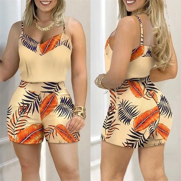 women fashion casual two-piece set suits wear female print spaghetti strap & shorts 220312, White
women fashion casual two-piece set suits wear female print spaghetti strap & shorts 220312, White