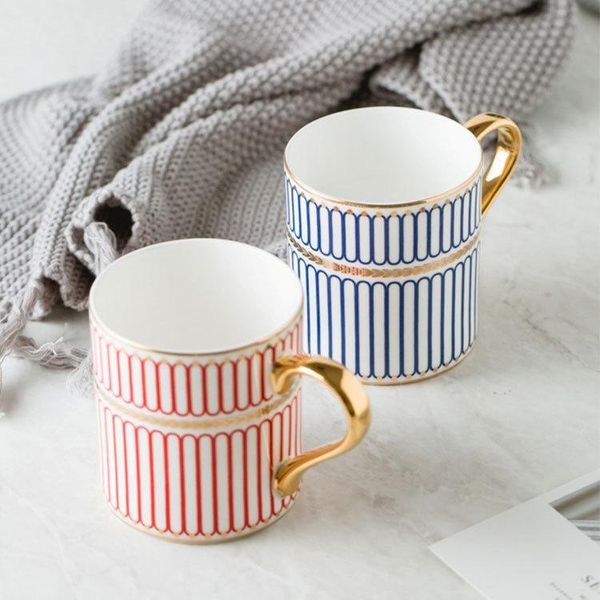 mugs 350ml british style luxury gold stripes bone china coffee mug afternoon water tea drink cup with gift box
mugs 350ml british style luxury gold stripes bone china coffee mug afternoon water tea drink cup with gift box