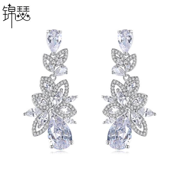 jewelry charm stud binglu earrings fashion style temperament beautiful long women's zircon, Golden
jewelry charm stud binglu earrings fashion style temperament beautiful long women's zircon, Golden