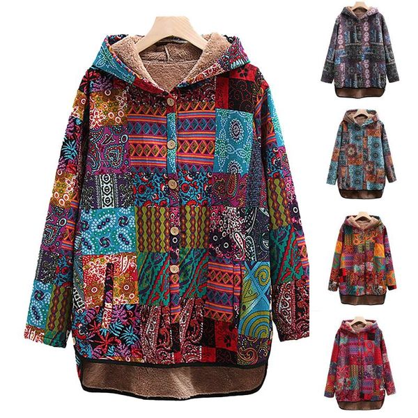 women's hoodies & sweatshirts women fashion ethnic printing splicing zipper hooded cardigan long sleeves mid-length comfy jacket sudade, Black
women's hoodies & sweatshirts women fashion ethnic printing splicing zipper hooded cardigan long sleeves mid-length comfy jacket sudade, Black