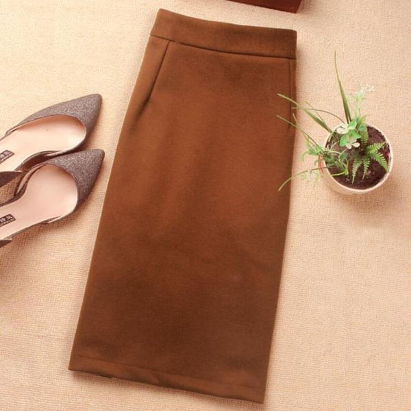 skirts vintage spring autumn winter women high waist woolen skirt mid long slim pencil, Black
skirts vintage spring autumn winter women high waist woolen skirt mid long slim pencil, Black