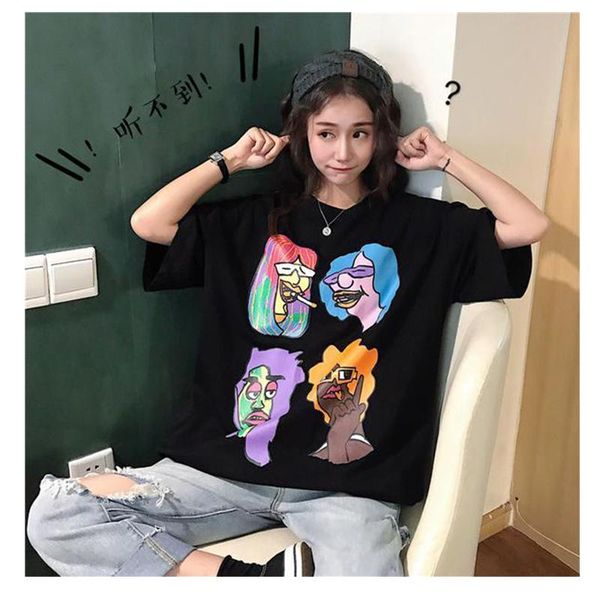 women's t-shirt nicemix casual cartoon print ins tshirt female korean harajuku t-shirts japanese kawaii ladies ulzzang clothes, White
women's t-shirt nicemix casual cartoon print ins tshirt female korean harajuku t-shirts japanese kawaii ladies ulzzang clothes, White