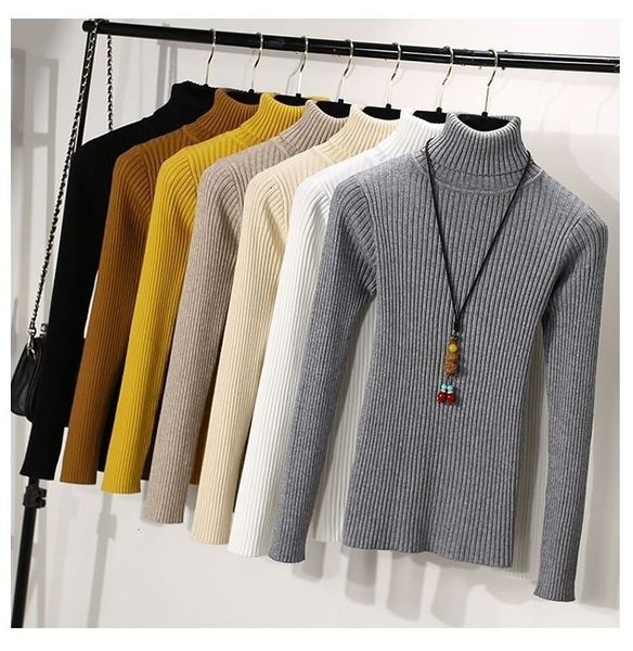 thick 2021 new turtleneck warm women autumn winter knitted pull femme high elasticity soft female pullovers sweater x7bx, White;black
thick 2021 new turtleneck warm women autumn winter knitted pull femme high elasticity soft female pullovers sweater x7bx, White;black