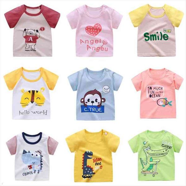 children t shirt tee cotton summer short sleeve baby clothes cartoon boys girls thin casual kids bottoming, Blue
children t shirt tee cotton summer short sleeve baby clothes cartoon boys girls thin casual kids bottoming, Blue
