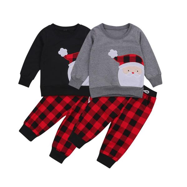 1-6y christmas kids baby boys clothes sets santa claus long sleeve pullover sweatshirt red plaids pants 2pcs home wear, White
1-6y christmas kids baby boys clothes sets santa claus long sleeve pullover sweatshirt red plaids pants 2pcs home wear, White