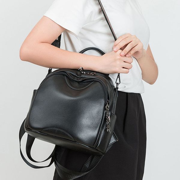 straight texture cowhide backpack korean genuine leather student schoolbag leisure versatile fashion women's bag
straight texture cowhide backpack korean genuine leather student schoolbag leisure versatile fashion women's bag