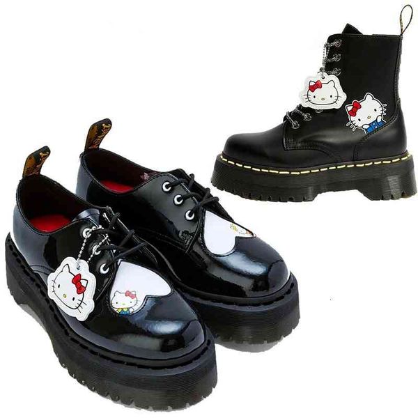 dress shoes sapatos de plataforma feminina botas tornozelo kitty cat martens couro genuÃno primavera outono animação dos senhos animados sap, Black
dress shoes sapatos de plataforma feminina botas tornozelo kitty cat martens couro genuÃno primavera outono animação dos senhos animados sap, Black