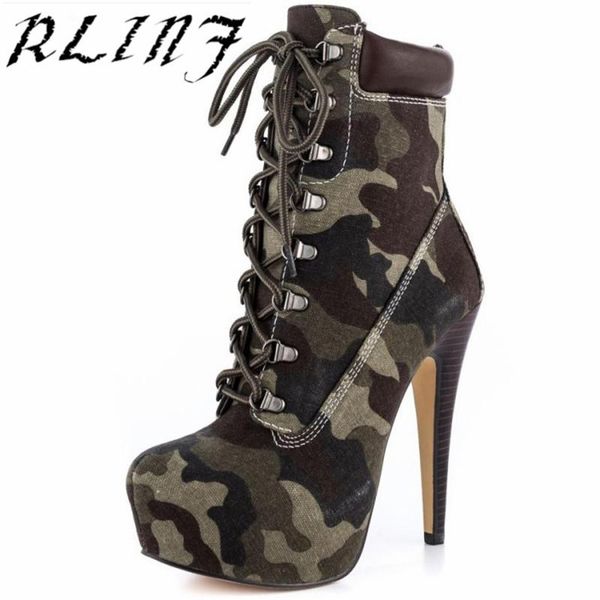 boots rlinf waterproof platform camouflage yellow lace fashion women's booties, Black
boots rlinf waterproof platform camouflage yellow lace fashion women's booties, Black