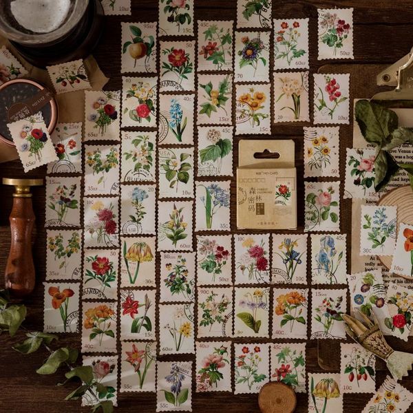 gift wrap 45 pcs/pack retro stamp style flowers stickers set plant diy label for scrapbooking art craft planner junk journal
gift wrap 45 pcs/pack retro stamp style flowers stickers set plant diy label for scrapbooking art craft planner junk journal
