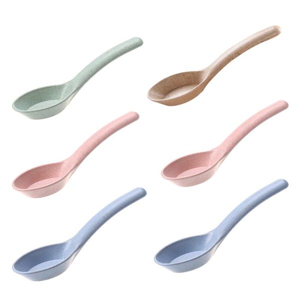 spoons 6 pcs wheat straw japanese style anti-scald plastic eco-friendly soup spoon child tableware for home el restaurant
spoons 6 pcs wheat straw japanese style anti-scald plastic eco-friendly soup spoon child tableware for home el restaurant