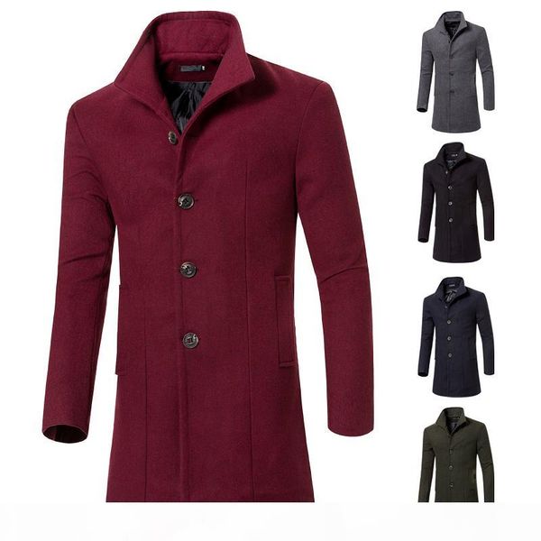 wholesale- fashion 2020 winter long trench coat men ood quality 5 colors single breasted slim fit mens overcoats, Tan;black
wholesale- fashion 2020 winter long trench coat men ood quality 5 colors single breasted slim fit mens overcoats, Tan;black