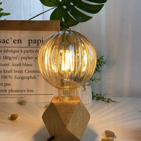 table lamps tianfan vintage led night light lamp with g125 4w bulb wooden base e27 filament lighting home decoration
table lamps tianfan vintage led night light lamp with g125 4w bulb wooden base e27 filament lighting home decoration