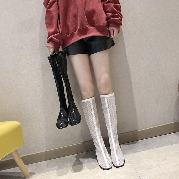 sandals heel boots middle cool mesh hollow out children's fashion thick short barrel roman, Black
sandals heel boots middle cool mesh hollow out children's fashion thick short barrel roman, Black