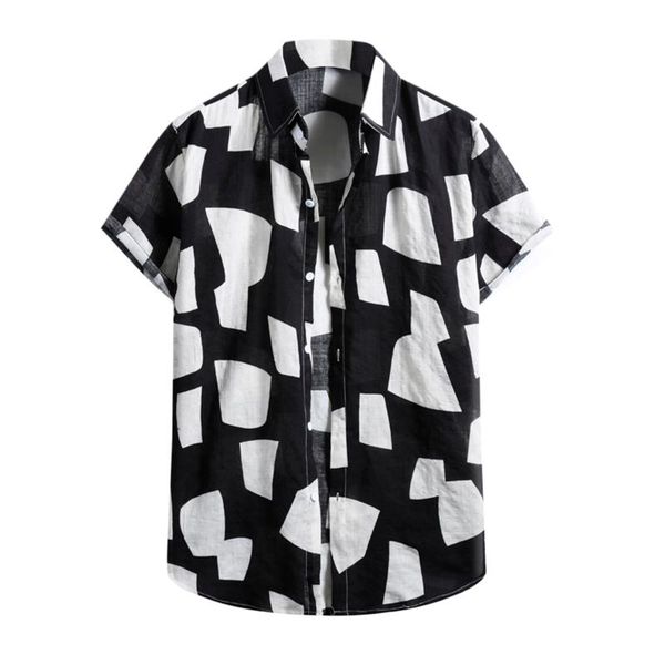 men's casual shirts hawaiian shirt summer fashion harajuku flower short sleeve button-down tee chemise homme 2021, White;black
men's casual shirts hawaiian shirt summer fashion harajuku flower short sleeve button-down tee chemise homme 2021, White;black