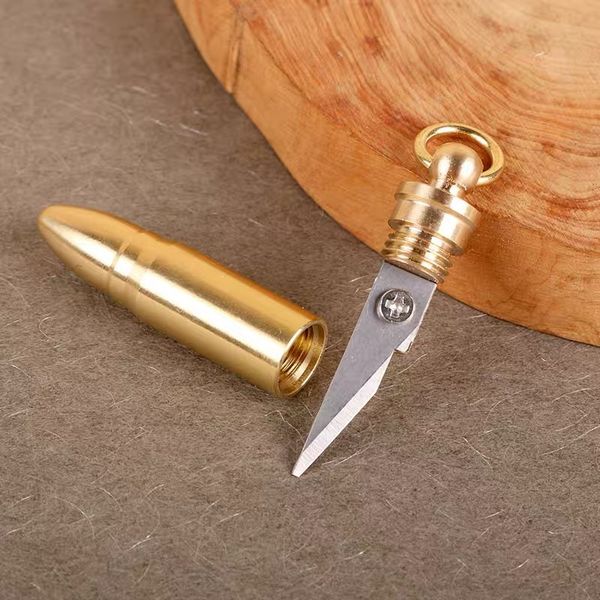 removable brass bullet head creative key chain pendant portable express knife, Slivery;golden
removable brass bullet head creative key chain pendant portable express knife, Slivery;golden