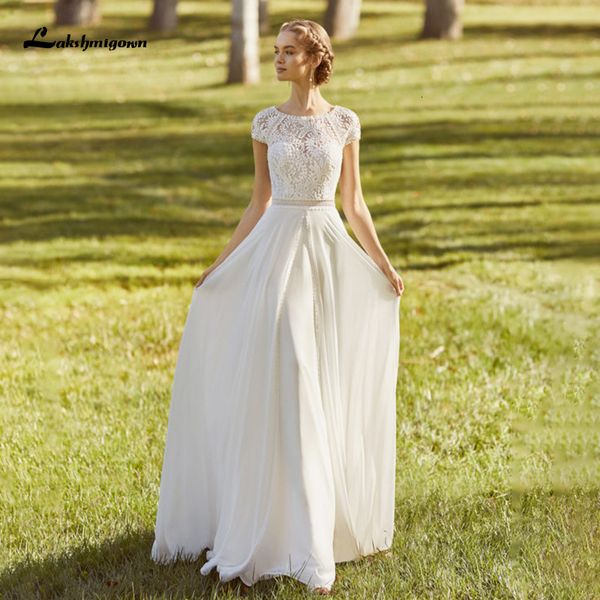 2021 new lace plus size boho wedding vestido noiva simples cap sleeves chiffon beach bridal es robe de mariee id6n, White
2021 new lace plus size boho wedding vestido noiva simples cap sleeves chiffon beach bridal es robe de mariee id6n, White