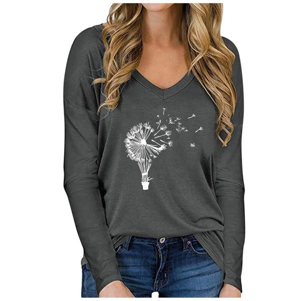 autumn women tshit plant printed loose casual long-sleeved v-neck plus size t-shirt koszulka damska oversized streetwear, White
autumn women tshit plant printed loose casual long-sleeved v-neck plus size t-shirt koszulka damska oversized streetwear, White