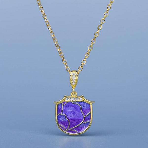 chains 925 silver exquisite geometric white zircon blue enamel epoxy pendant gold necklace ladies birthday party jewelry
chains 925 silver exquisite geometric white zircon blue enamel epoxy pendant gold necklace ladies birthday party jewelry