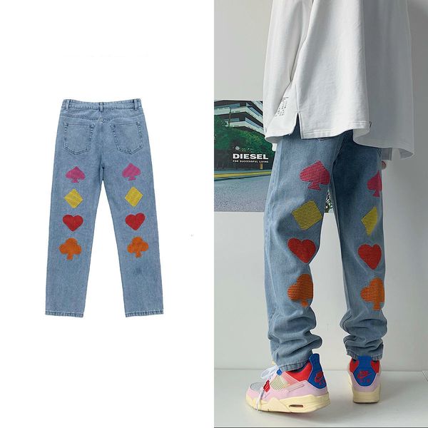 new 2021 men's embroidery straight loose stretch slim fit casual pants cargo pocket ny jeans biker denim print trousers gplj, Blue
new 2021 men's embroidery straight loose stretch slim fit casual pants cargo pocket ny jeans biker denim print trousers gplj, Blue