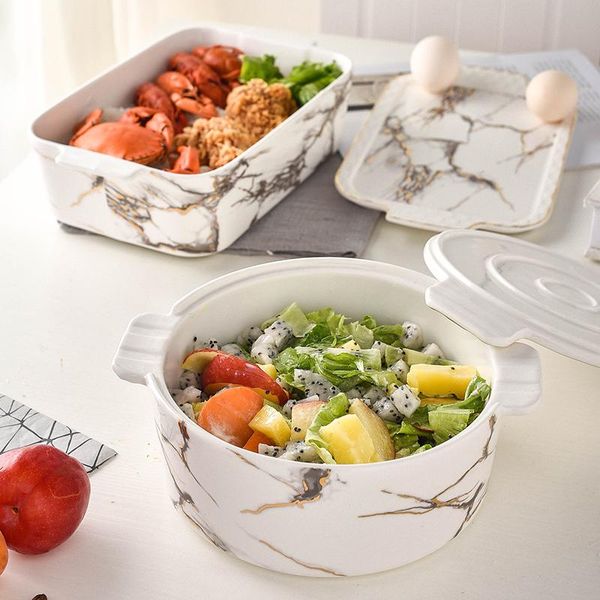 bowls creative marble pattern ceramic procelain baking plate student lunch rice bowl with cover round rectangle premium crisper gifts
bowls creative marble pattern ceramic procelain baking plate student lunch rice bowl with cover round rectangle premium crisper gifts