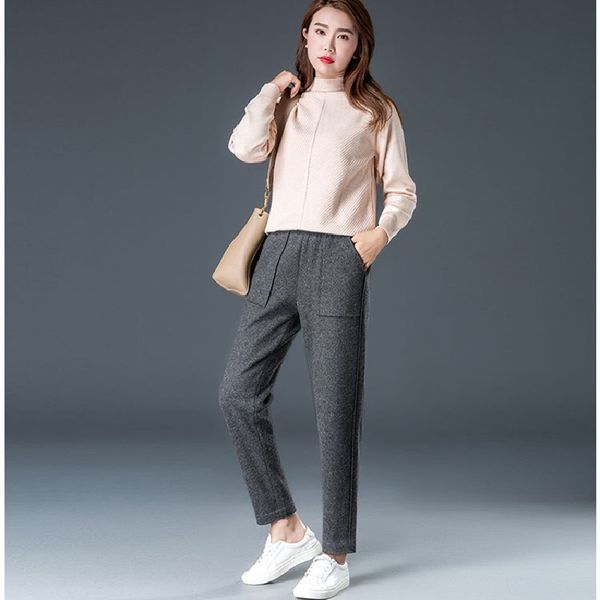 2021 new wool-cloth harlan women's keep warm lady thicken waist-high casual pants stjm, Black;white
2021 new wool-cloth harlan women's keep warm lady thicken waist-high casual pants stjm, Black;white