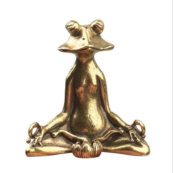 garden decorations retro brass meditate zen buddhism frog statue small ornament copper animal sculpture incense burner home desk decoration
garden decorations retro brass meditate zen buddhism frog statue small ornament copper animal sculpture incense burner home desk decoration