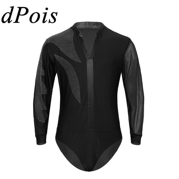 men shiny latin dance shirts gymnastics leotard bodysuit mens one-piece glitter ballroom tango contemporary dancing outfit, Black;red
men shiny latin dance shirts gymnastics leotard bodysuit mens one-piece glitter ballroom tango contemporary dancing outfit, Black;red