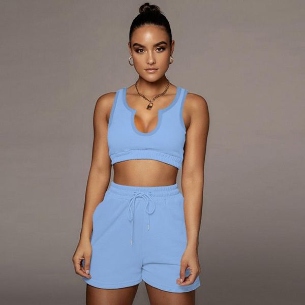 women's tracksuits summer casual sportwear ladies solid color v-neck sleeveless vest sports fitness shorts two-piece suit two piece tra, Gray
women's tracksuits summer casual sportwear ladies solid color v-neck sleeveless vest sports fitness shorts two-piece suit two piece tra, Gray