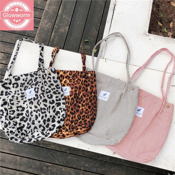 2021 women canvas bag stripes & classic leopard design shoulder bag cloth handbag casual tote ladies foldable shopping bags c0225
2021 women canvas bag stripes & classic leopard design shoulder bag cloth handbag casual tote ladies foldable shopping bags c0225