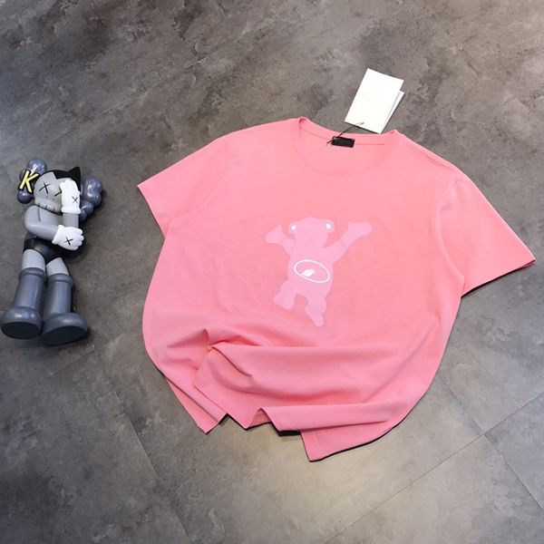 luxury design pink zipper bear t-shirt short sleeve summer round neck casual loose fashion bottom shirt a1, White
luxury design pink zipper bear t-shirt short sleeve summer round neck casual loose fashion bottom shirt a1, White