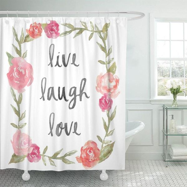 shower curtains pink live laugh love quote watercolor peony wreath inspirational curtain waterproof polyester fabric 72 x 78 inches
shower curtains pink live laugh love quote watercolor peony wreath inspirational curtain waterproof polyester fabric 72 x 78 inches