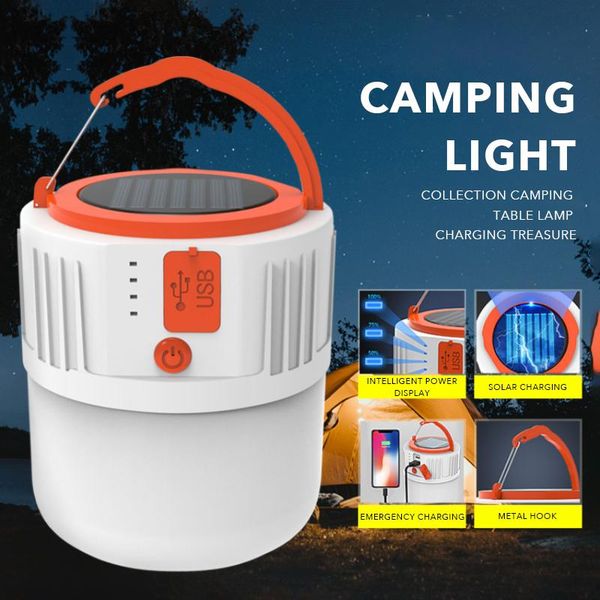 portable lanterns camping light outdoor usb rechargeable tent emergency-lamp with phone charge solar led for hiking bbq fishing 
portable lanterns camping light outdoor usb rechargeable tent emergency-lamp with phone charge solar led for hiking bbq fishing