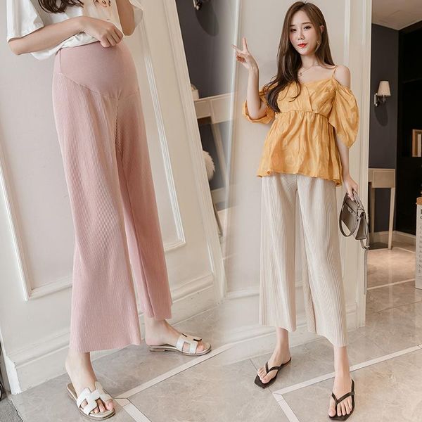 maternity bottoms 085# pants summer casual high waist loose comfy belly support elastic trousers, White
maternity bottoms 085# pants summer casual high waist loose comfy belly support elastic trousers, White