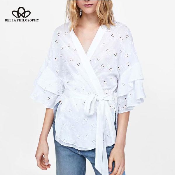 women's blouses & shirts herstory women cross v neck white wrap blouse bow tie sashes hollow out flare sleeve ladies casual blusas
women's blouses & shirts herstory women cross v neck white wrap blouse bow tie sashes hollow out flare sleeve ladies casual blusas