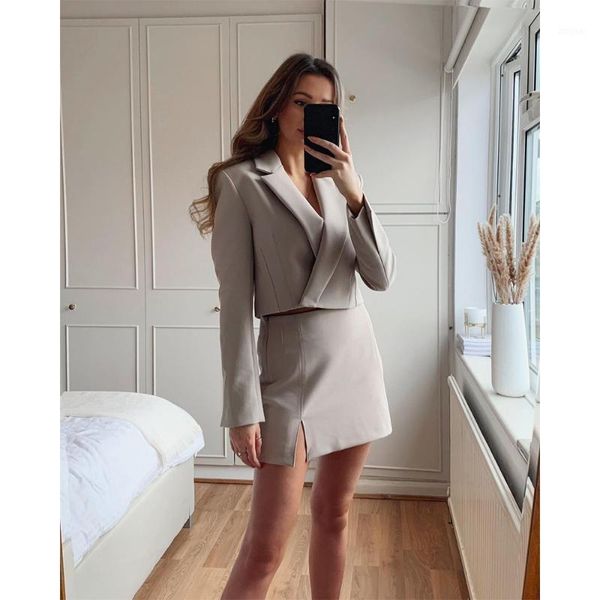 two piece dress 2021 set women suits cropped blazer and mini skirt elegant high fashion chic lady 2, White
two piece dress 2021 set women suits cropped blazer and mini skirt elegant high fashion chic lady 2, White