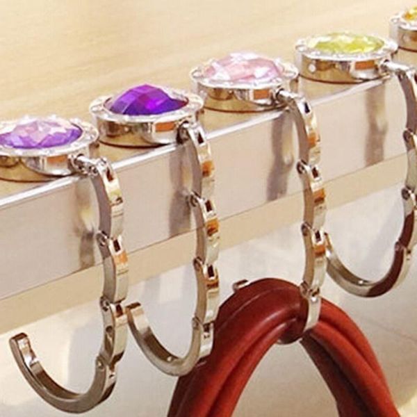 portable metal folding hanger foldable hanger for handbag purse bag clothing accessories with trendy rhinestone
portable metal folding hanger foldable hanger for handbag purse bag clothing accessories with trendy rhinestone