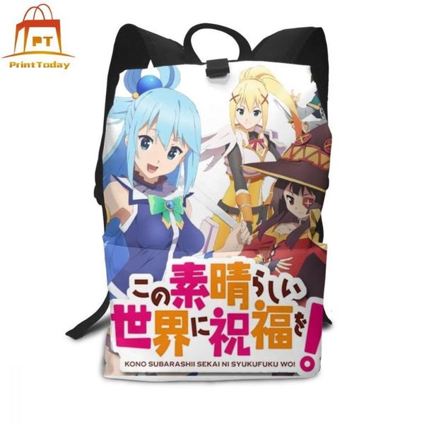backpack konosuba kono subarashi sekai ni syukufuku woi backpacks pattern bag student men - women bags
backpack konosuba kono subarashi sekai ni syukufuku woi backpacks pattern bag student men - women bags
