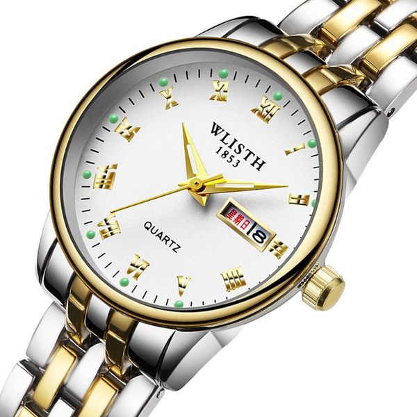 wristwatches 2021 black men's quartz watch couple luminous steel band women's, Slivery;brown
wristwatches 2021 black men's quartz watch couple luminous steel band women's, Slivery;brown