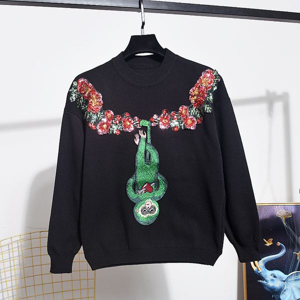 autumn winter black knitted set female sequins flowers sweater long pencil pants women loose knit tracksuit outfits kizx, Blue
autumn winter black knitted set female sequins flowers sweater long pencil pants women loose knit tracksuit outfits kizx, Blue