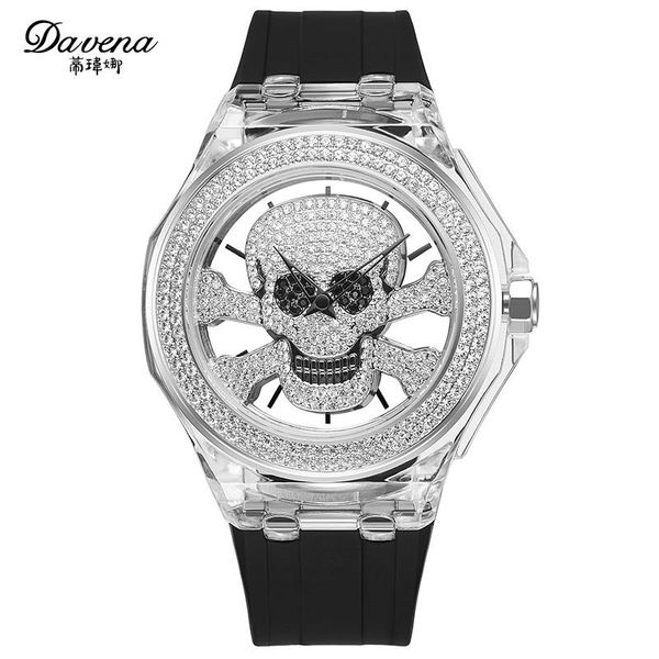 wristwatches davena men's crystal skull women's watch miyota quartz hours fashion dress bracelet luxury rhinestones girl's bi, Slivery;brown
wristwatches davena men's crystal skull women's watch miyota quartz hours fashion dress bracelet luxury rhinestones girl's bi, Slivery;brown
