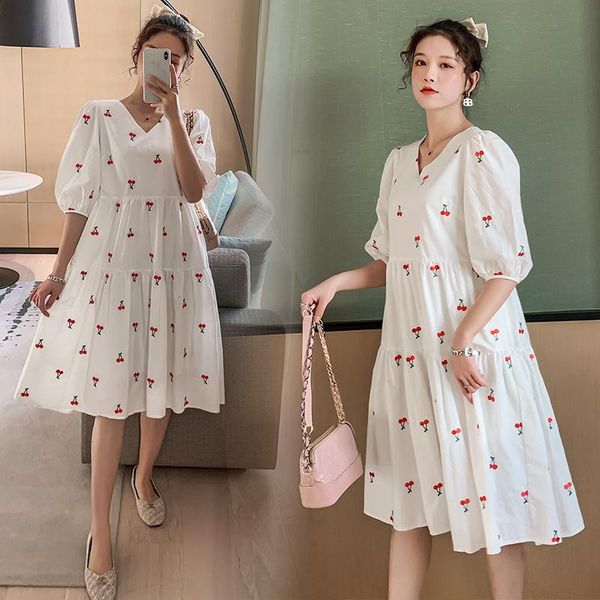 maternity dresses 2021 arrive summer dress woman cute cherry print large size pregnant md-02841, White
maternity dresses 2021 arrive summer dress woman cute cherry print large size pregnant md-02841, White