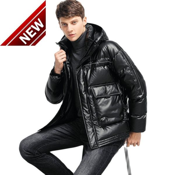 2021 new fashion men's winter white duck down jacket hooded parkas coat thicken warm outerwear windproof clothes, Black
2021 new fashion men's winter white duck down jacket hooded parkas coat thicken warm outerwear windproof clothes, Black