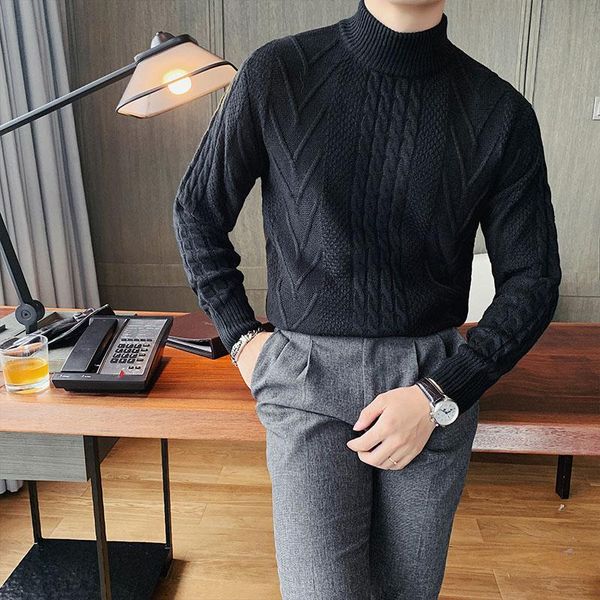 men's sweaters british style twist sweater men clothing all match long sleeve turtleneck streetwear autumn winter knitted pullovers pul, White;black
men's sweaters british style twist sweater men clothing all match long sleeve turtleneck streetwear autumn winter knitted pullovers pul, White;black