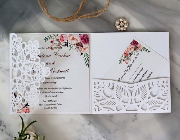 greeting cards white blackish green lasr cut wedding invitations with inside sheets and rsvp customizable for party
greeting cards white blackish green lasr cut wedding invitations with inside sheets and rsvp customizable for party