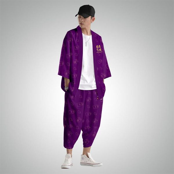 ethnic clothing men purple tiger print kimono cardigan jacket pant suit male yukata samurai casual loose streetwear, Red
ethnic clothing men purple tiger print kimono cardigan jacket pant suit male yukata samurai casual loose streetwear, Red