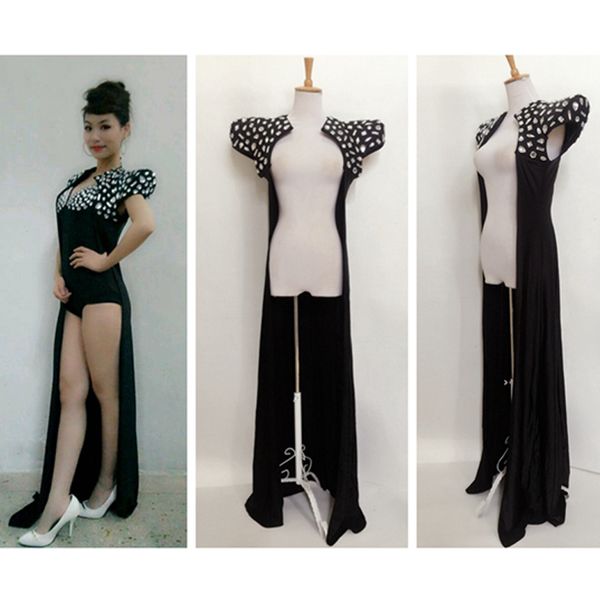women dj rave clothes nightclub mens costume crystal bodysuit long robe singer stage outfit performance club wear vdb2436, Black;red
women dj rave clothes nightclub mens costume crystal bodysuit long robe singer stage outfit performance club wear vdb2436, Black;red